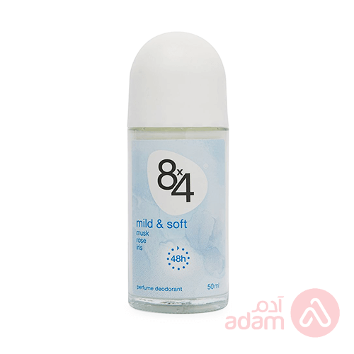 8X4 Deodorant Roll On Mild & Soft | 50Ml