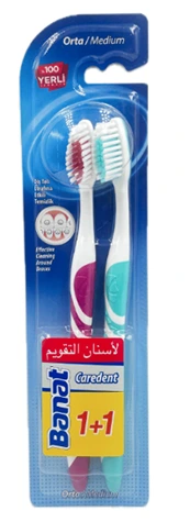 BANAT Tooth brush CARDENT MED 1+1 (2176)