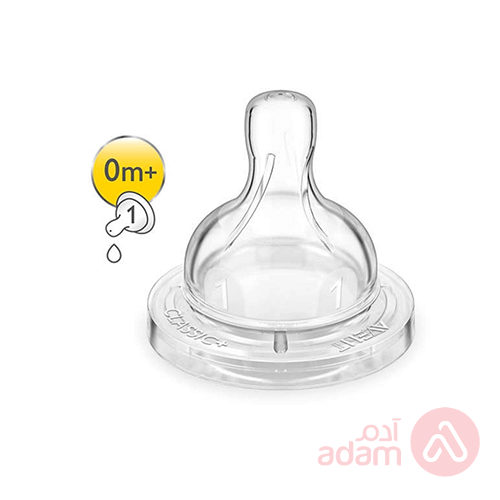 Avent Nipple Teat Hole Classic +0M | 2Pcs