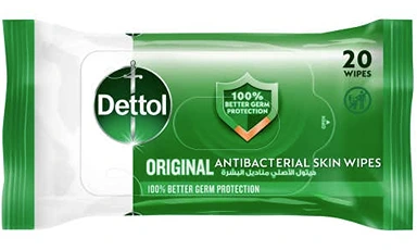 ديتول الأصلى مناديل خالى من الكحول20مسحه