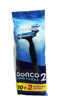 DORCO 2 LONG HANDLE DISPOSABLE 10+2OFF