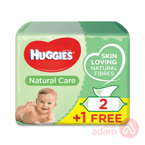 Huggies Baby Wipes Natural Care 2+1 | 168Wipes