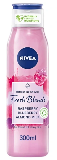 NIVEA SHWR GEL FRSH BLENDS RASPBERY 300M