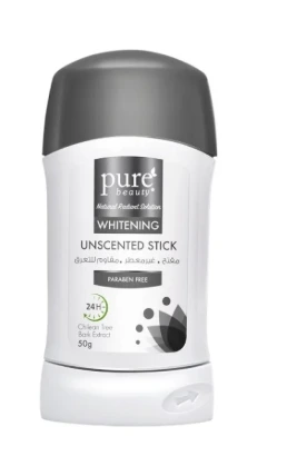 PURE BEAUTY WHTNG STK UNSCENTED 50GM