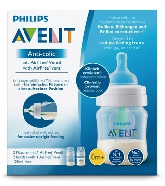 AVENT ANTI COLIC BOTTLE 125ML X2 810 62