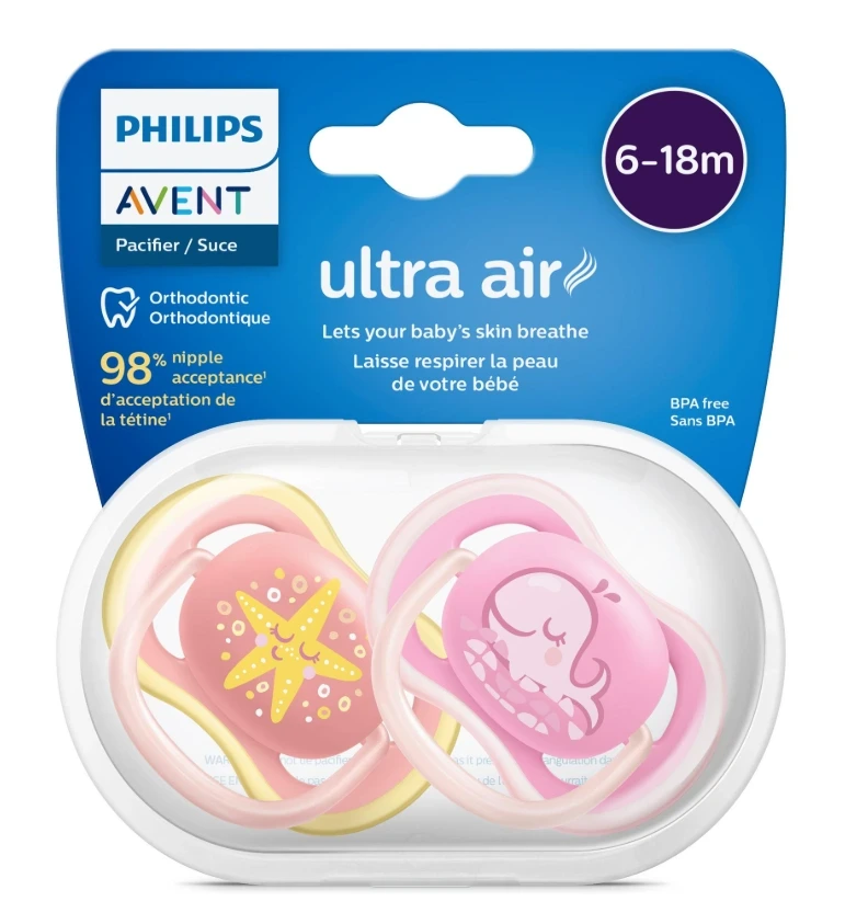 AVENT ULTRAAIR SOOTHER 18M DECO 349 10