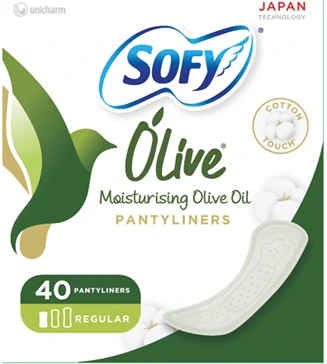 SOFY PANTYLINER OLIVE REGULAR 8*40