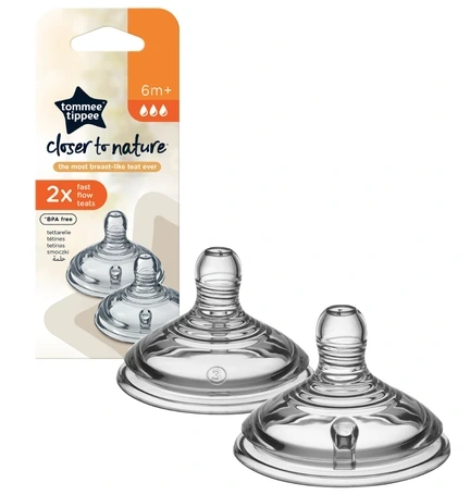 TOMMEE NIPPLE NATUR FAST FLOW 2PC