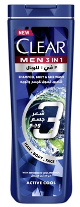 CLEAR MEN SH&SHOWER 3IN1ACTIVE COOL 400M