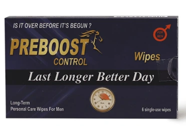 PREBOOST CONTROL WIPES 6WPS