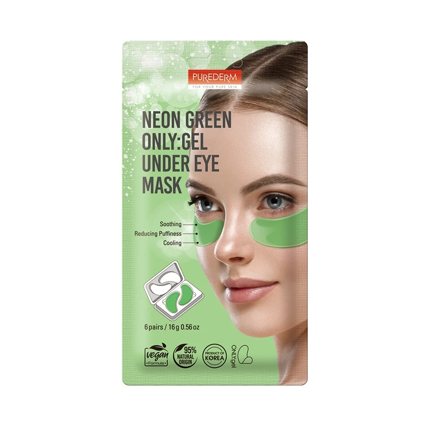 PUREDERM NEON GREEN ONLY:GEL UNDER EYE MASK