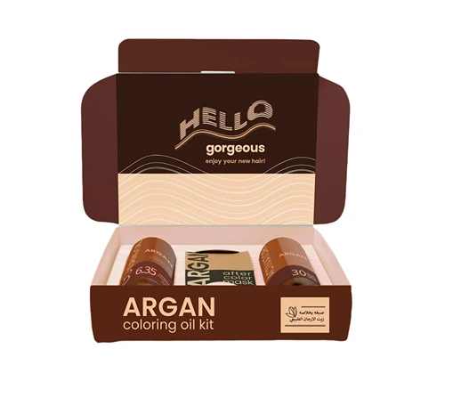 ARGAN  HAIR COLORING OIL KIT   Caramel 6.35 – ml 75