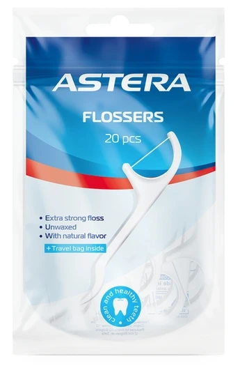 ASTERA FLOSS PICKS 20 PCS