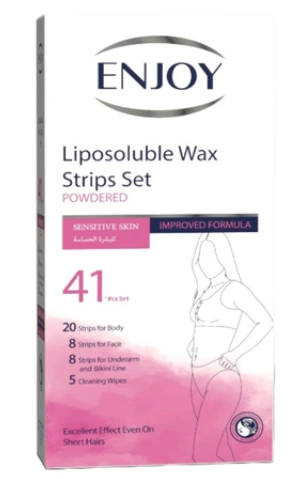 ENJOY WAX STRIPS LIPOSOL SENS SKIN 41PCS
