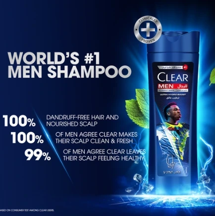CLEAR SH MEN ULTRA HYDRO BOOST 400ML