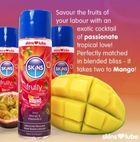 SKINS FRUITY MANG PASSION LUBRICANT130ML