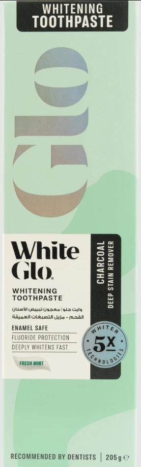 وايت جلو معجون بالفحم مزيل تصبغات 205جم