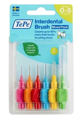 TEPE T B INTERDENTAL SOFT MIXED 6PIC