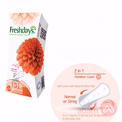 Freshdays 2 In 1 Pantyliners | 24Pcs