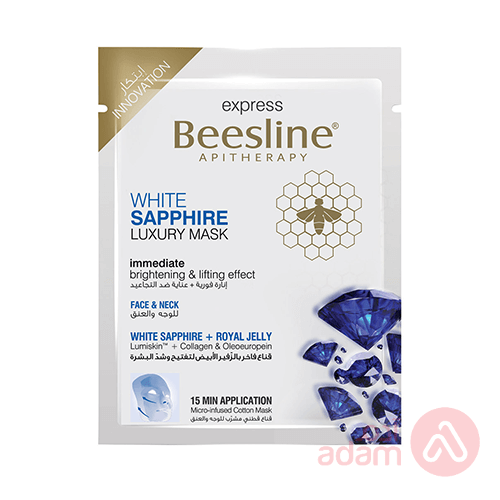 Beesline White Sapphire Luxury Mask Face & Neck 1Pcs | 30G