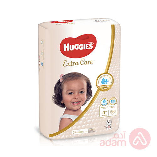 Huggies Extra Care No.4+ (10-16) | 64Pcs