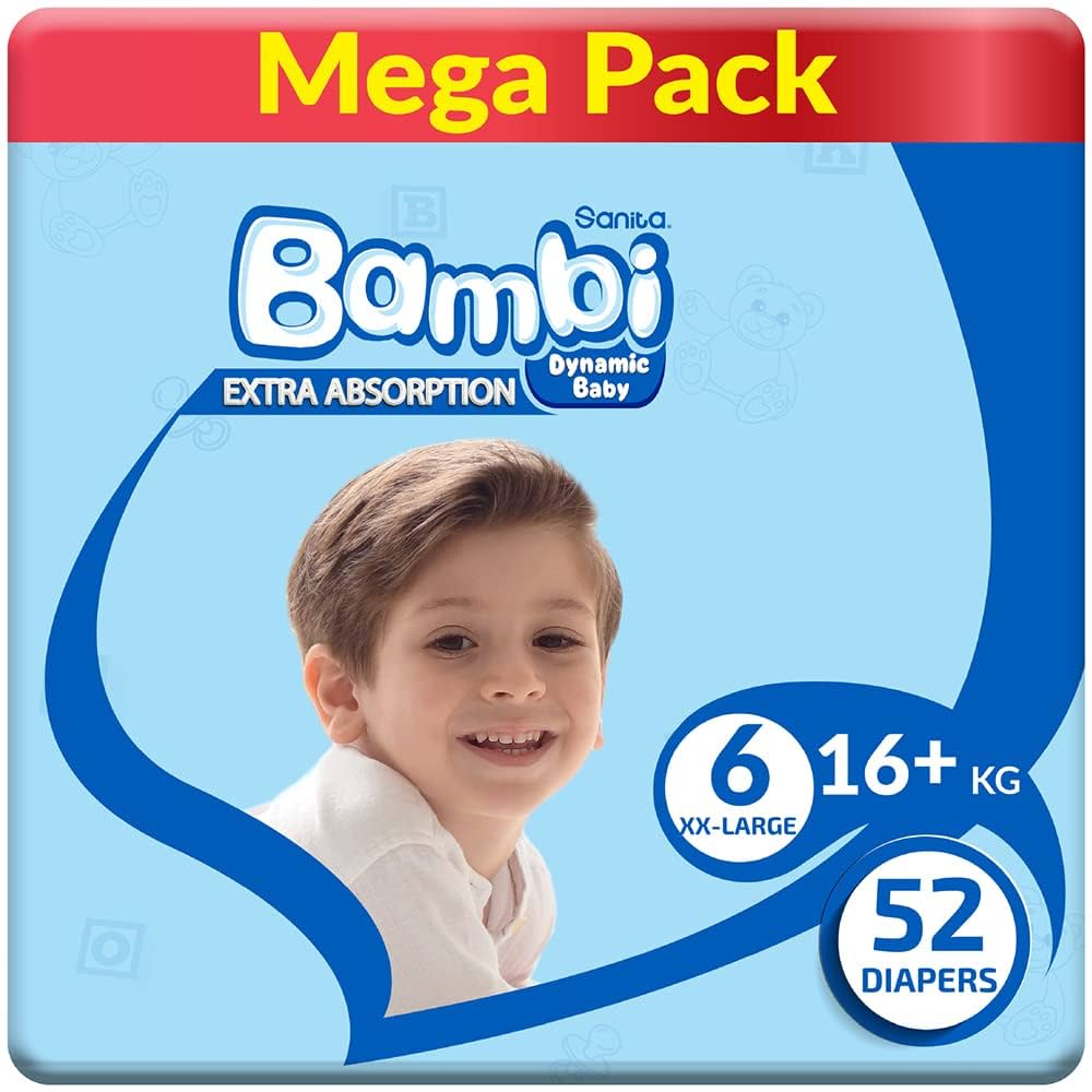 SANITA BAMBI NO 6 XX-LARG MEGA 52PCS