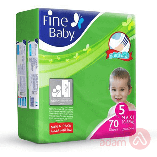 Fine Babygreen No 5 Mega Maxi |70Pcs