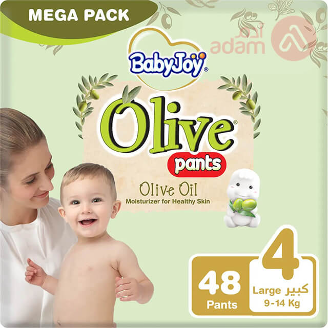 Baby Joy Culotte No 4 Large Mega Pack Olive Oil 48 Pcs