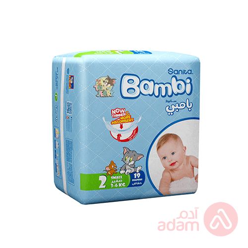 Sanita Bambi No 2 Small Reg | 19Pcs