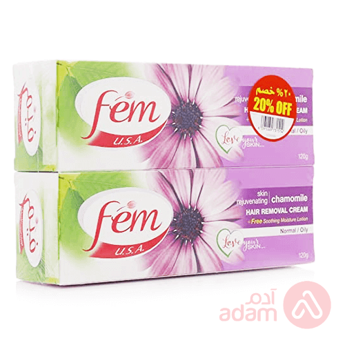 Fem Hair Remov Cream Chamomile Tw Pack 20%Off |120G