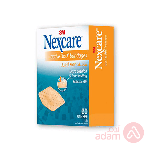 Nexcare 3M Active 360 Bandages One Size | 60Pcs
