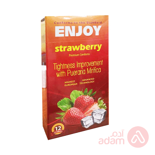 Enjoy Condom Strawberry | 12Pc