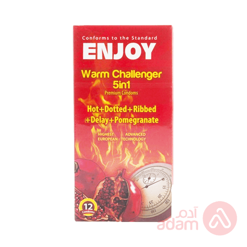 Enjoy Condom Warm Challenger 5In1 | 12Pc