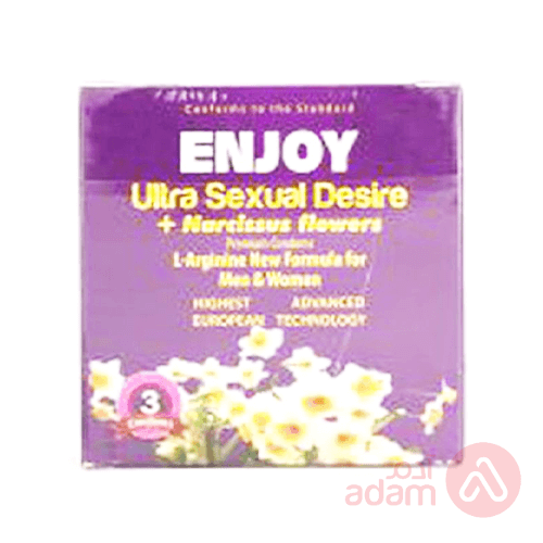 Enjoy Condom Ultra Sexual Desire+Narcissus Flowers | 3Pcs