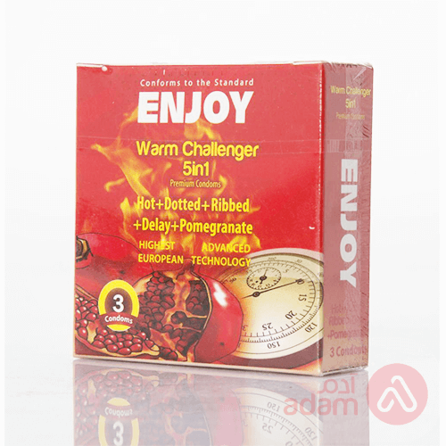 Enjoy Condom Warm Challenger | 3Pcs