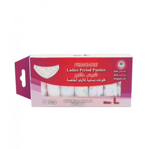 Femcare Ladies Period Panties Large | 7Pcs