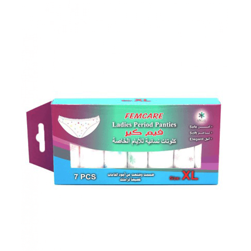 Femcare Ladies Period Panties Xl | 7Pcs