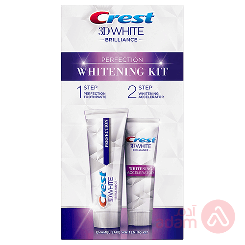 Crest Toothpaste 3D White Brilliance Perfection Whitening Kit | 2X75Ml