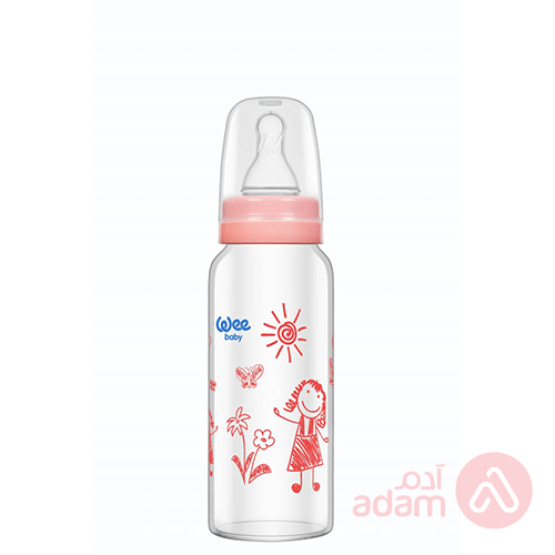 Wee Baby Heat Resistantglass Feeding Bottle | 180Ml