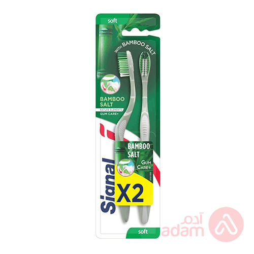 Signal Tooth Brush Bamboo Salt Soft | 8*2Pcs(0041)