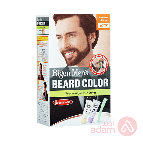 Bigen Hair Coloring Men`S Beard Color B103 Dark Brown | 20G