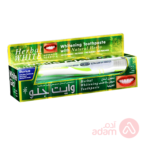 Whiteglo Herbal Whitening Toothbrush & Toothpaste | 100Ml