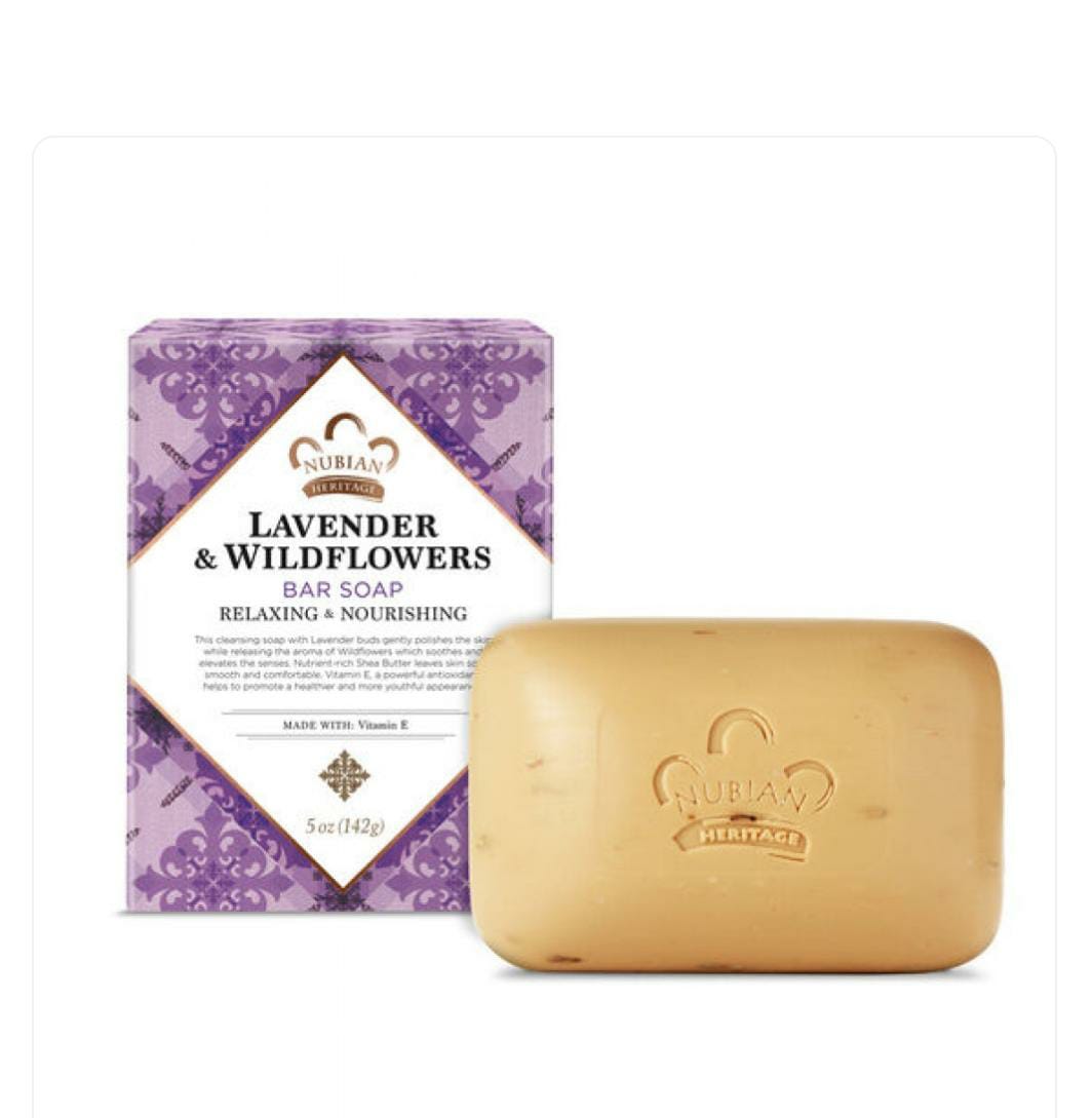 NUBIAN SOAP LAVENDAR & WILD FLOWERS 142GM