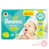 Pampers No 1 (2-5 Kg) Value Pack | 66Pcs